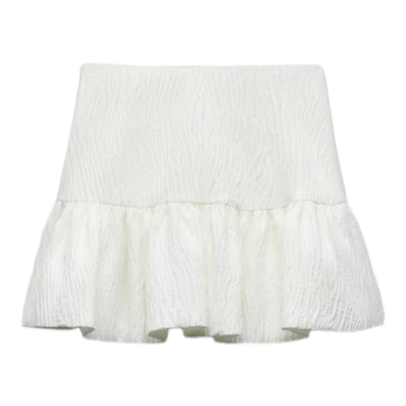 Zara NWT White balloon skort size Medium - Picture 3 of 6